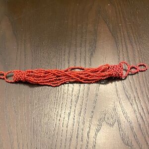 Red Beaded Bracelet